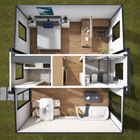 XH Imperméable 20FT 40FT Extensible Maison mobile Caravane Conteneur portable Maisons 2 chambres Maison