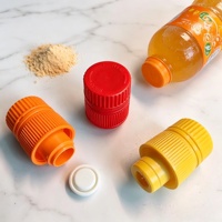 Couvercle de bouteille de 28 mm 5g pour poudre solide, poudre de thé, poudre instantanée de fruits et légumes, avec compartiment séparé pour poudre