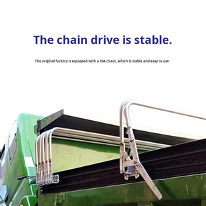 New Automatic Tarpaulin Machine for Dongfeng/Jiefang Dump Trucks-Chain Drive with Round Steel Track 50m Remote Control - Product Image 4