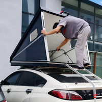 Boîte de toit rigide pour pick-up, design moderne, en alliage d'aluminium de qualité VR, ventilateur solaire en acier inoxydable, pour 2 personnes, haute performance