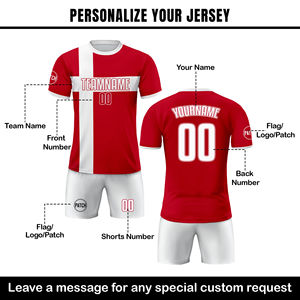 <span class=keywords><strong>Maillot</strong></span> personnalisé de football du <span class=keywords><strong>Danemark</strong></span> pour les hommes personnalisé nom numéro Logo coupe automatisée haut fan joueur uniforme chemise nationale - Product Image 2