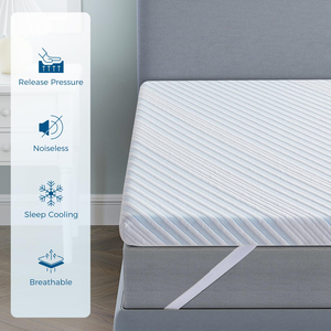 Beds Mattress <strong>Topper</strong> Gel <strong>Memory</strong> <strong>Foam</strong> Mattress <strong>Topper</strong> Pad 7CM Dual Layer <strong>Topper</strong> With Breathable Cover - Product Image 3