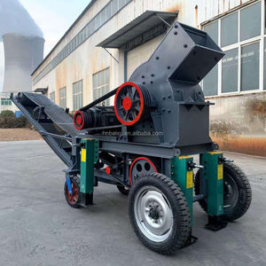 Hochleistungs-15-20t/h Tragbarer <span class=keywords><strong>Gold</strong></span>-Bergbau-Dieselhammerbrecher Erzbrecher-Maschine mit Förderband - Product Image 1