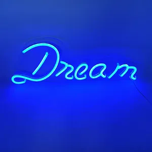 Dropshipping Wholesale Custom Cool LED Signs Led Light Sign Dream LED Neon Signs For Wall DecorBedroom Room