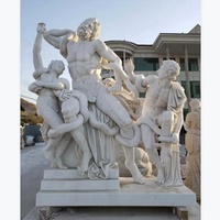 Personne célèbre décoration bali marbre pierre nu muscle homme nu statues de serpent