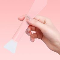 Applicateur de brosse de masque en silicone cosmétique Brosse de nettoyage du visage en silicone à double tête
