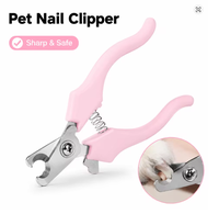 Cortauñas Profesional para Gatos con Cuchillas de Acero Inoxidable, Plegable, con Freno de Seguridad y Mango de Goma Antideslizante para Todas las Estaciones