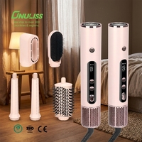 Styler à air thermochromique 5-en-1, multi-styler professionnel, sèche-cheveux, brosse à air chaud, styler automatique pour cheveux