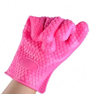 Guantes de Silicona para Horno con Cinco Dedos, Anti-Quemaduras, Aislantes para Microondas, Guantes para Hornear - Product Image 4