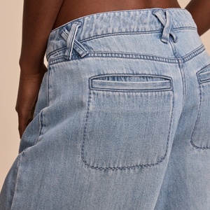 Nouvelle Collection 2025 – Jean Baggy Taille Haute Ample et Large pour Filles, Pantalon Décontracté en Denim Délavé pour Femmes - Product Image 6