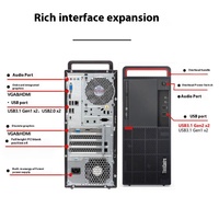 Pour Lenovo Kaitian M630Z KX-U6780A 8G 512G /RX550-4G ordinateur de bureau d'affaires bureau Commercial et financier nouvel ordinateur