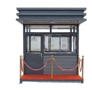 Cabine de sécurité en acier, extérieure, étanche, à ouverture latérale, pour agents de sécurité commerciaux - Product Image 1
