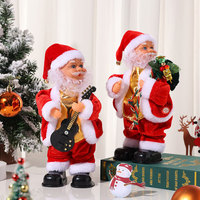 Jouets de Noël électriques, Père Noël dansant et chantant, jouets en peluche, figurines en peluche, cactus dansant pour enfants, cadeau de Noël