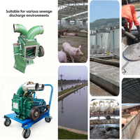 Pompe à fumier robuste de 4 pouces avec structure anti-colmatage pour l'élevage porcin, les poulaillers, le transfert de boue et l'élimination des déchets d'élevage