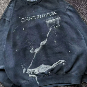 Nhà Sản Xuất Của Tùy Chỉnh 100% Cotton Áo Thun T-Shirt Và Áo Cho Nam Giới Mùa Đông Dệt Kim Kỹ Thuật Số In Ấn Dây Kéo Thiết Kế - Product Image 4