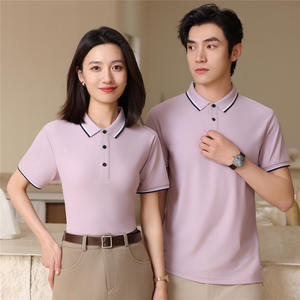 เสื้อโปโลผ้าไนลอน20% สแปนเด็กซ์สำหรับใส่เล่นกอล์ฟของผู้ชายผ้าสแปนเด็กซ์มี80% โลโก้170gsm OEM พิมพ์ลายถักโลโก้ - Product Image 4