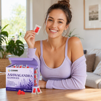 Gummies de Magnésium et Ashwagandha Personnalisées OEM/ODM sous Marque Privée, 180 Unités, 300mg, avec Support de Documentation de Qualité et Contrat