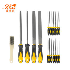 Juego de limas de media <span class=keywords><strong>escofina</strong></span> de grado industrial, herramientas de carpintería, bricolaje, rotativas, juego de limas semiredondas, 19 Uds. - Product Image 3