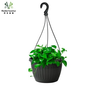 Tongronbo — jardinière ronde suspendue en plastique, de haute qualité, pour le jardin, la maison - Product Image 3