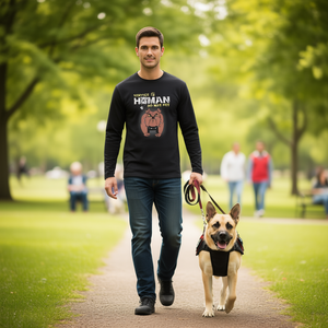 เสื้อยืดแขนยาวสำหรับสุนัขบริการ - Product Image 3