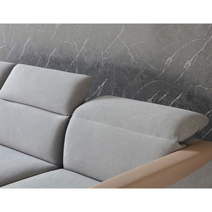 Set <span class=keywords><strong>di</strong></span> Divani Moderni in Tessuto, Mobili Componibili, Divano Angolare a L per Soggiorno, Arredamento per Appartamenti - Product Image 4