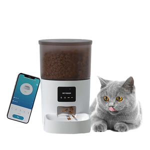 Distributeur de bol pour animaux de compagnie 3L portable connecté en WiFi Chargeur automatique avec verrouillage à clé Source de charge <span class=keywords><strong>Avis</strong></span> anormal - Product Image 1