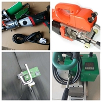 Máquina de Soldadura de Membranas Geomembranas con Cuña Caliente de 220V y 1800W con Comet, Soldadora de Uniones para Membranas Plásticas de HDPE