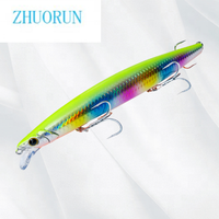 2023 baru 170mm 33g panjang melempar Mengambang Minnow memancing umpan Bass buatan berenang umpan Wobbler dengan kait asal umpan