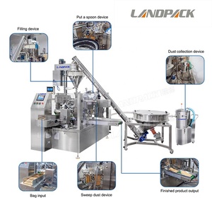 Kỹ thuật số bột dây kéo gusset Stand-Up Pouch Túi <span class=keywords><strong>doypack</strong></span> máy đóng gói cho giấy thực phẩm gói ghi nhãn lõi động cơ thành phần - Product Image 4