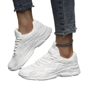 Baskets décontractées respirantes en maille, tendance, taille 35-42, style sportif uni, polyvalentes, pour le printemps, pour femmes - Product Image 5