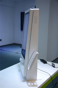 21.5 inch kỹ thuật số biển Internet đứng lên màn hình cảm ứng tương tác tự đặt hàng kiosk với máy in nhãn - Product Image 4