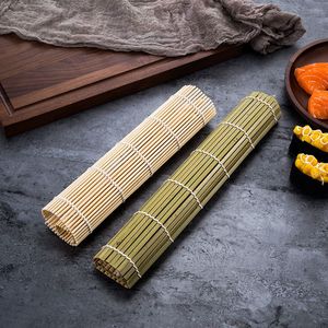 Estera enrollable de bambú verde para <span class=keywords><strong>Sushi</strong></span>, rodillo de <span class=keywords><strong>Sushi</strong></span> de tejido duradero para cocina, estera de <span class=keywords><strong>Sushi</strong></span> de bambú de etiqueta privada con embalaje - Product Image 6