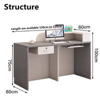Comptoir de bureau Design Table avant Coin Comptoir créatif Petit caissier Salon commercial Réception pour entreprise