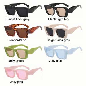 Gafas de Sol Cuadradas Extra Grandes de Moda para Mujer, con Logotipo Personalizado al por Mayor, Gafas de Sol de Ojo de Gato Negras para Mujer - Product Image 6