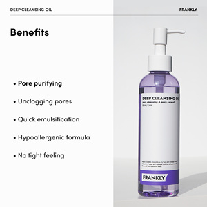 FRANKLY Huile Nettoyante Profonde avec BHA et LHA, Démaquillant et Nettoyage en Profondeur pour les Pores et les Points Noirs, Soin Coréen 200ml - Product Image 3