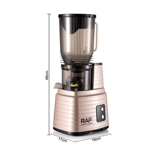 Extracteur de jus électrique RAF 250W, 0,5L, 60 tr/min, grande <span class=keywords><strong>goulotte</strong></span> d'alimentation, système à vis sans fin, rendement élevé, faible bruit, nettoyage facile - Product Image 6
