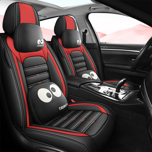 Universale 5 posti coprisedile auto Set completo di lusso in ecopelle impermeabile cuscino sedile anteriore posteriore auto - Product Image 2