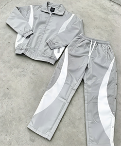Yts New Custom Oversize Sportwear Streetwear Sweatsuit <strong>Jacket</strong> And Jogger Set <strong>Windbreaker</strong> Nylon <strong>Mens</strong> Tracksuit - Product Image 1