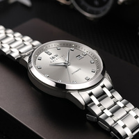 Montres automatiques de luxe pour couple I&W Carnival - Ensemble pour lui et pour elle, cadran de haute qualité de 41 mm, bracelet de 20 mm, aiguilles en diamant, acier inoxydable 316L