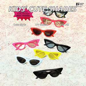 Venta al por mayor de gafas de sol de dibujos animados de ojo de gato de moda para niños lindas gafas de protección UV400 para bebés <span class=keywords><strong>con</strong></span> montura de PC Eye-Candy Colors - Product Image 2