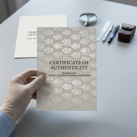Étiquettes de sécurité personnalisées en papier avec filigrane, autocollants anti-contrefaçon pour certificats et documents