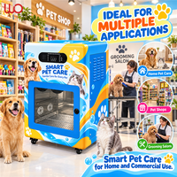 Machine de lavage et séchage automatique pour chiens et chats, entièrement en libre-service, avec stérilisateur et fer à repasser, rechargeable, pour salon de toilettage commercial