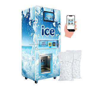 Distributeur automatique de glace intelligent YISO avec fonction d'emballage automatique et système de filtration RO pour la plage - Product Image 1