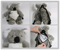 Sac à dos en peluche Koala gris, sac de voyage pour animaux de compagnie, zoo australien
