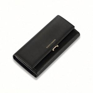 กระเป๋าสตางค์หนัง PU แบบซิป กระเป๋าใส่บัตรใบยาวสำหรับผู้หญิง - Product Image 1