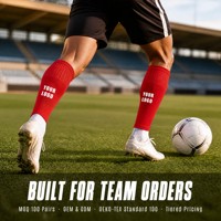 Manchons de compression antidérapants pour mollets avec logo personnalisé, respirants en nylon et polyester, pour le football, chaussettes de sport OEM ODM
