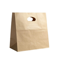 Ventes chaudes, sacs en papier kraft blanc personnalisés SOS de qualité alimentaire écologiques pour restaurants