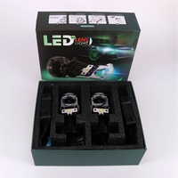 Super lumineux salut lo faisceau h4 led projecteur laser led par auto mini projecteur led h4