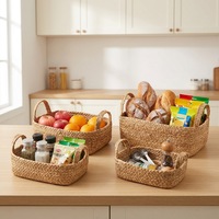 Paniers de rangement de qualité en corde de jute naturelle pour étagères, salle de bain, chambre, cuisine, bureau et maison
