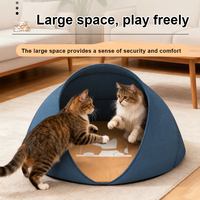 PRODIGY PTN04 Lit pour chat de luxe moderne et confortable en forme de trous d'arbre, pliable, en tissu Oxford, pour chats et petits chiens